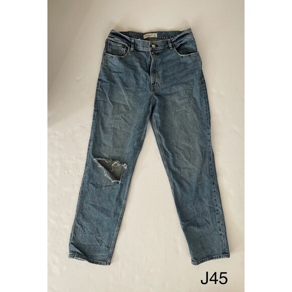 Abercrombie & Fitch 90s Straight Leg Ultra High Rise 12R jeans women’s - Picture 1 of 8